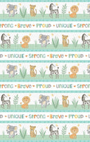 Safari Snuggles - Wilmington - Border Stripe 3073-42027-178