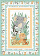 Safari Snuggles Quilt KIT - 44.5" x 63" includes binding