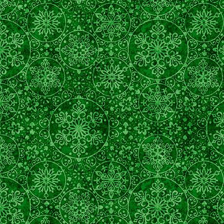 Santa's Workshop - QT - Snowflakes Green - 31077 G