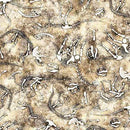 Savage Kingdom - QT Fabrics - Dino Bones Sand 31737-A