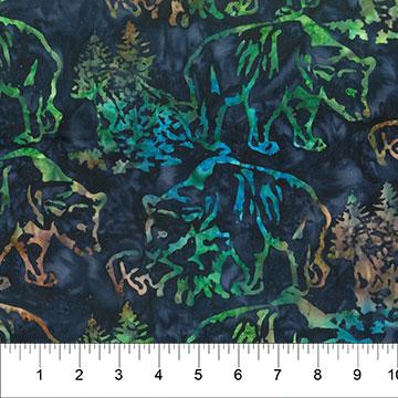 Scenic Settings - Banyan Batiks for Northcott - Indigo - 83233-649