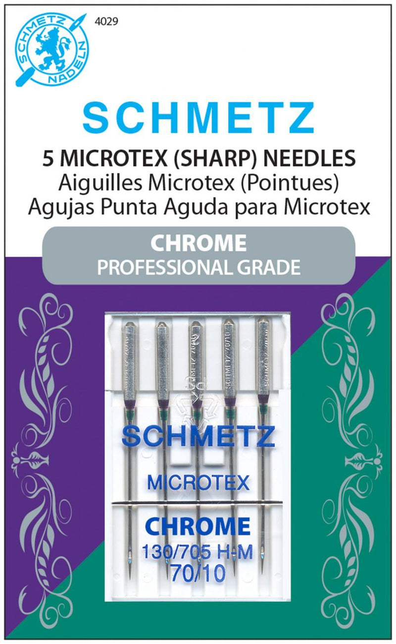 Schmetz Chrome Microtex Needles - 70/10 (5pc) 4029