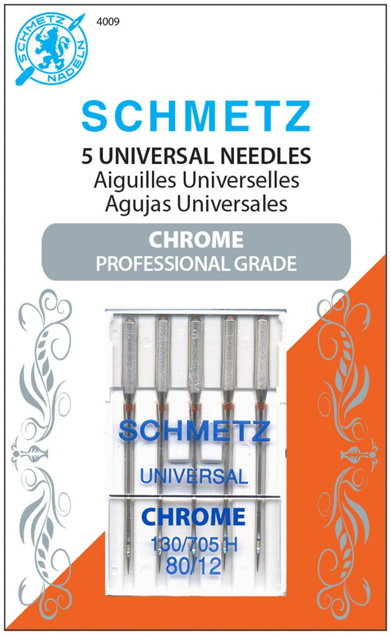 Schmetz Chrome Univ Needles - 80/12 (5pc) 4009