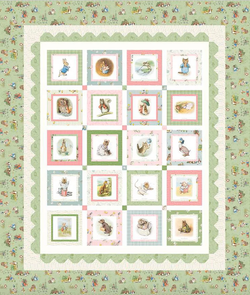 Peter Rabbit & Friends Panel Quilt KIT by Riley Blake 53.5" x 62.5"  (includes binding)