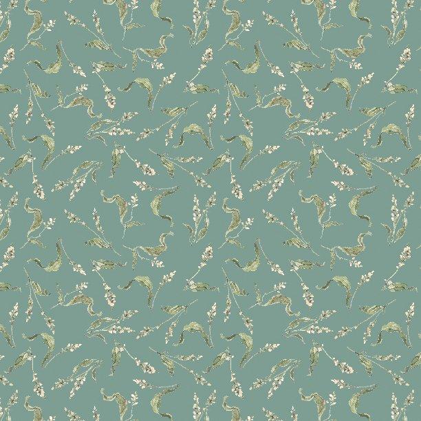 Seasons Study by Lisa Audit - Small Floral Teal 3041-17838-411