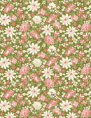 Sentiments by Wilmington - Packed Floral Green 98723-713