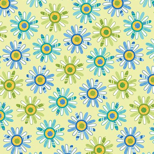 Serendipity by Benartex - Daisy Lime 16122-40