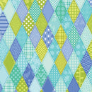Serendipity by Benartex - Diamond Patch Teal 16119-84