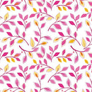 Serendipity by Benartex - Small Vine Pink/White 16121-24