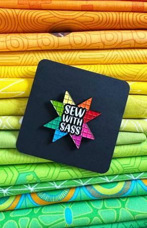 Sew With Sass - Enamel Pin by Sassafras Lane Designs