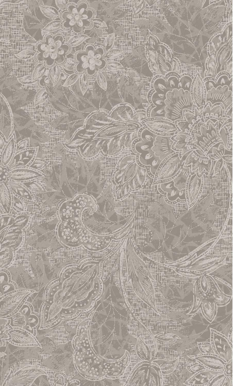 Shadows WIDEBACK 118" by Oasis Fabric - Flowers Grey 18-30804