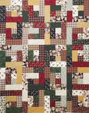 Shoppes on Main Quilt PIECED TOP Throw 64" x 80" (Binding Included)