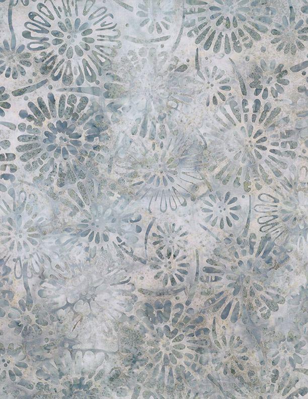 Shoreline - Wilmington Batiks - Flower Burst Ivory 1400-22300-124