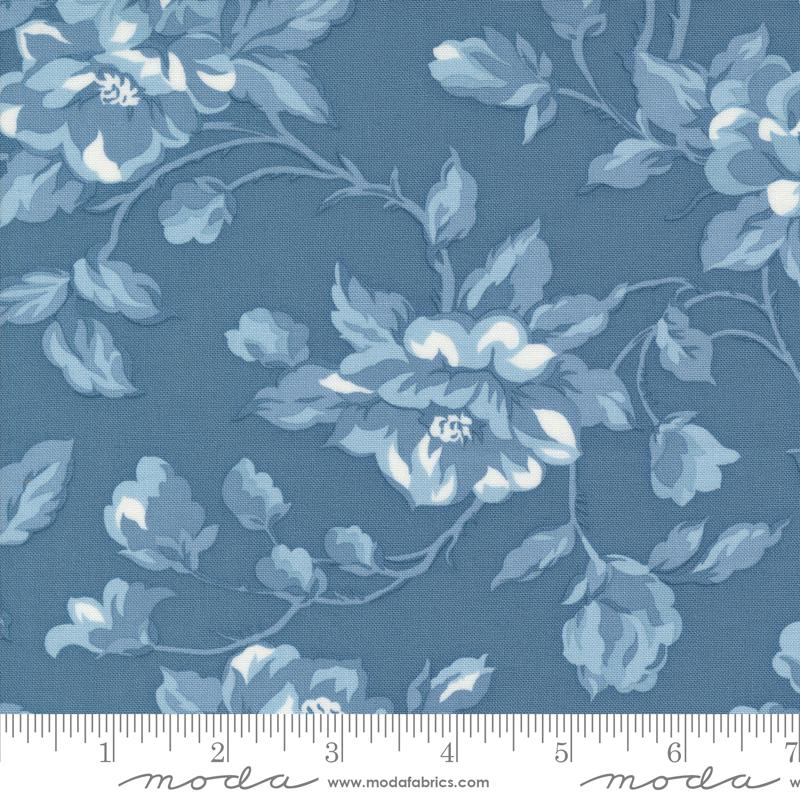 Shoreline by Camille Roskelley for Moda - Med Blue Floral 55300-23