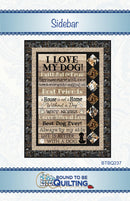 Sidebar Panel PATTERN by Bound to be Quilting (40" x 55") - BTBQ237