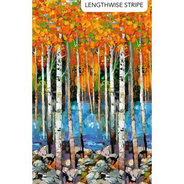 Silent Lake by Northcott - Orange Multi - DP27251-54