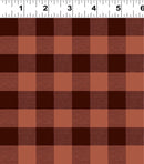 Snow Mountain by Clothworks - Dark Rust Plaid - Y4211-72
