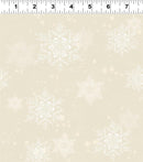 Snow Mountain by Clothworks - Snowflakes Light Taupe - Y4209-61