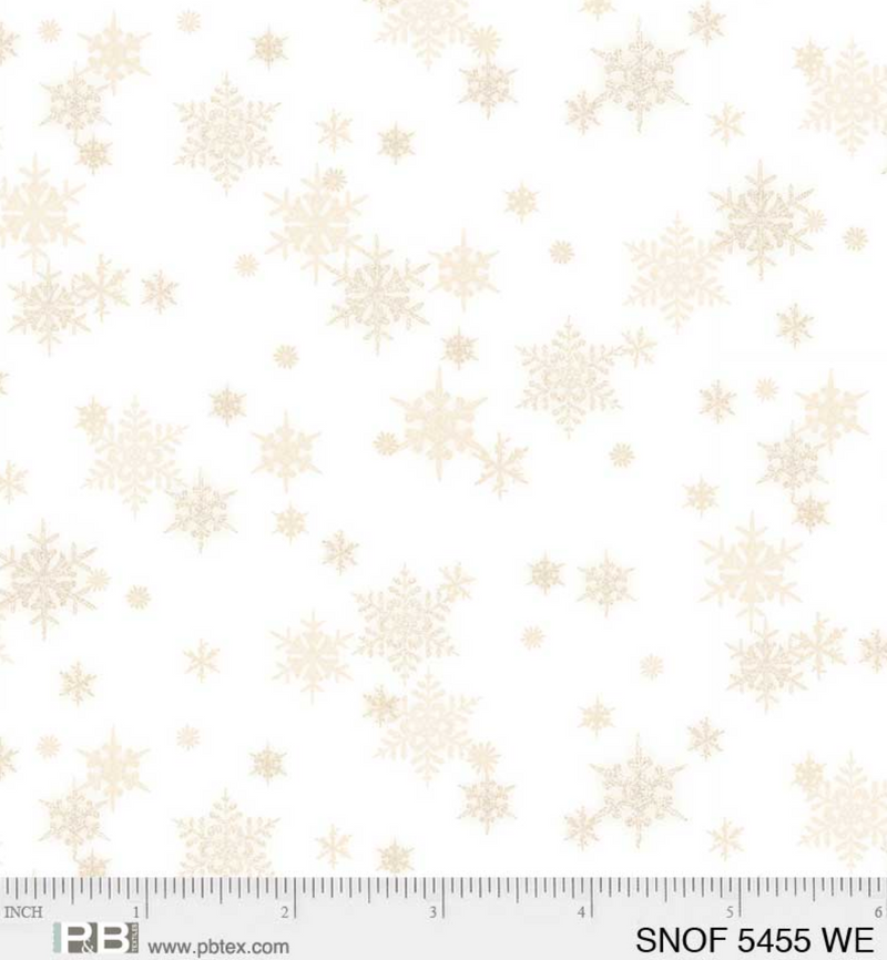 Snowfall - P&B Textiles - Mini Snow White - 5455 WE