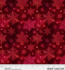 Snowfall - P&B Textiles - Snowflakes Dark Red - 5454 DR