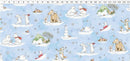 Snowtime - Clothworks - Y4550-29 Toile Light Blue