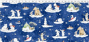 Snowtime - Clothworks - Y4550-30 Toile Dark Blue