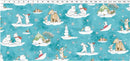 Snowtime - Clothworks - Y4550-33 Toile Aqua
