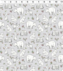 Snowtime - Clothworks - Y4551-5 Winter Animals Light Gray