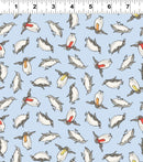 Snowtime - Clothworks - Y4552-29 Penguins Light Blue