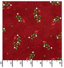 Snowtop Mountain - Flannel - Maywood Studio - Bunches Red - MASF11164-R