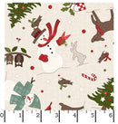 Snowtop Mountain - Flannel - Maywood Studio - Christmas Toss Cream - MASF11162-E