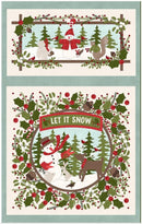 Snowtop Mountain Flannel PANEL - Maywood Studio - 27" x 43" - Cream MASF11160-E