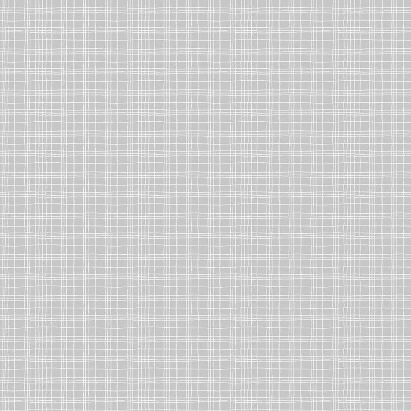 Snuggle Bunny FLANNEL by Northcott - Check Gray F26665-91