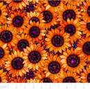 Sonny In The Sunflowers - Camelot - Stained Glass Sunflowers Orange 16240201-02