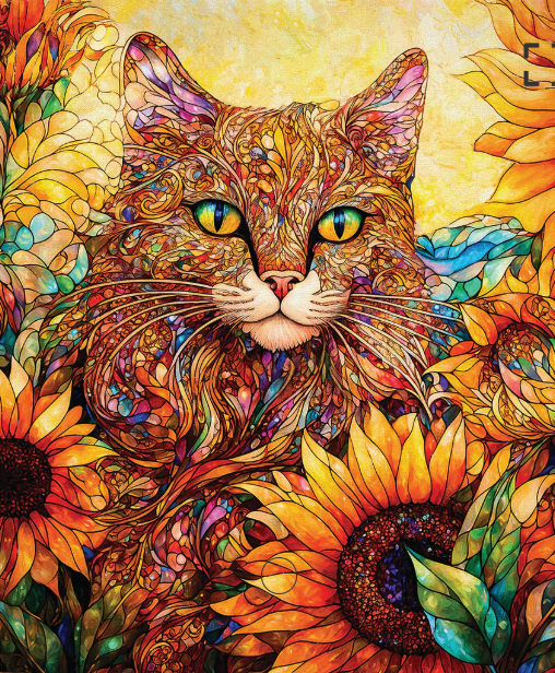 Sonny In The Sunflowers PANEL  - 36" x 44" - 16240204P-01