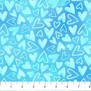 Sparkle Magic - Northcott - Blue Hearts 27642-43