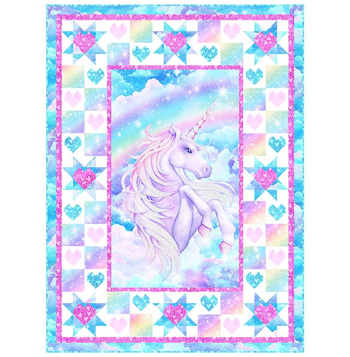 Sparkling Hearts PATTERN - 45" x 61" - PTN3394