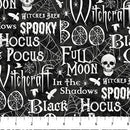 Spellbound - Northcott - Words Black 28141-99