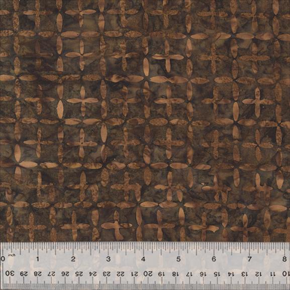 Splendor by Anthology Fabrics Batik - Intersection - Chocolate 442Q-7
