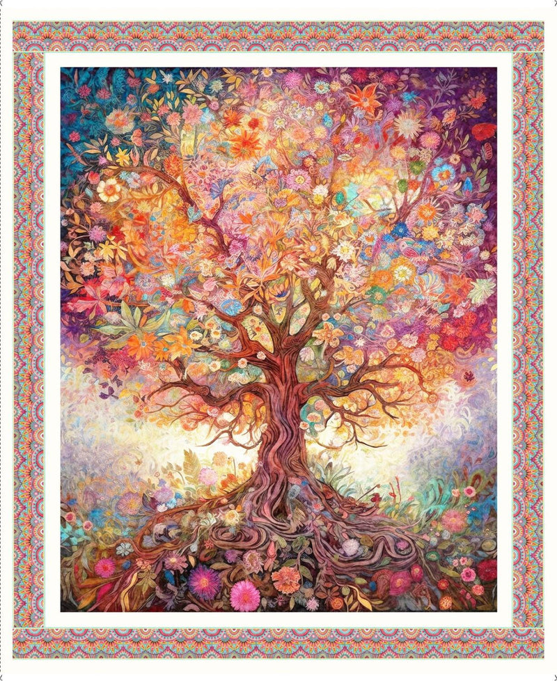 Spring Bling PANEL 36" - QT Fabrics - Tree 30766-X