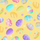 Spring Garden Gnomes Benartex - Kanvas Studio Yellow Eggs 12629-33