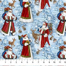 St. Nicholas - Northcott - Lt Blue Santas DP28214-44
