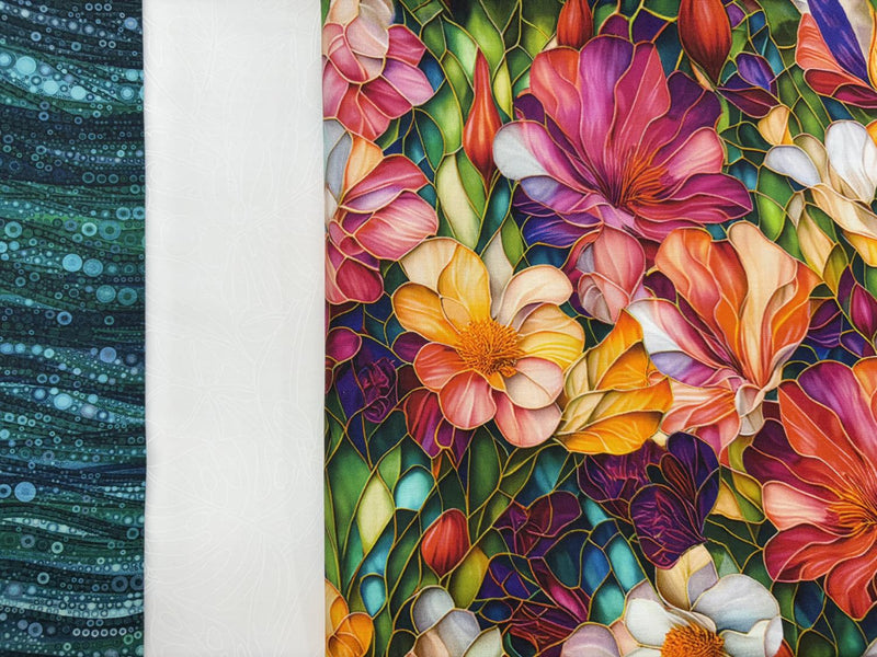 Stained Glass Flower Garden 3M Bundle (3 x1m cuts)