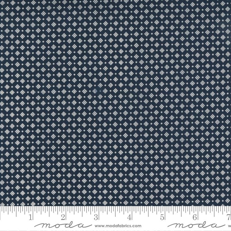 Starlight Gatherings for Moda - Dotted Check Indigo 49163-11
