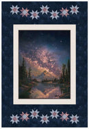 Starlit Night Quilt - SAMPLE - PIECED TOP 34" x 50.25" incl binding