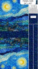 Starry Night - PANEL - CANVAS TOTE BAG 24" x 43" C29265-46