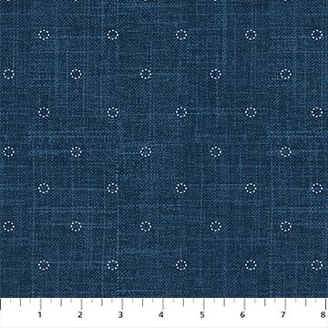 Stash by Figo - Stitches - Denim - 92021-49