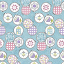 Stitch Garden by Contempo Studio for Benartex - Hoops & Stitch Turquoise 16191-80
