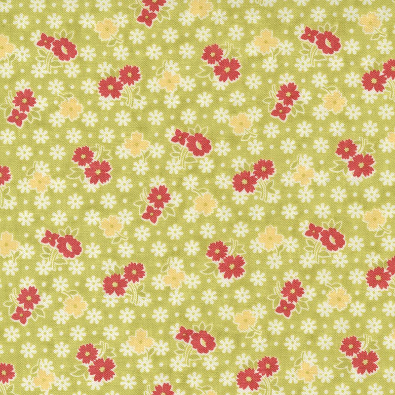 Stitched by Fig Tree & Co for Moda - Bloomers Floral Grass 20432-13