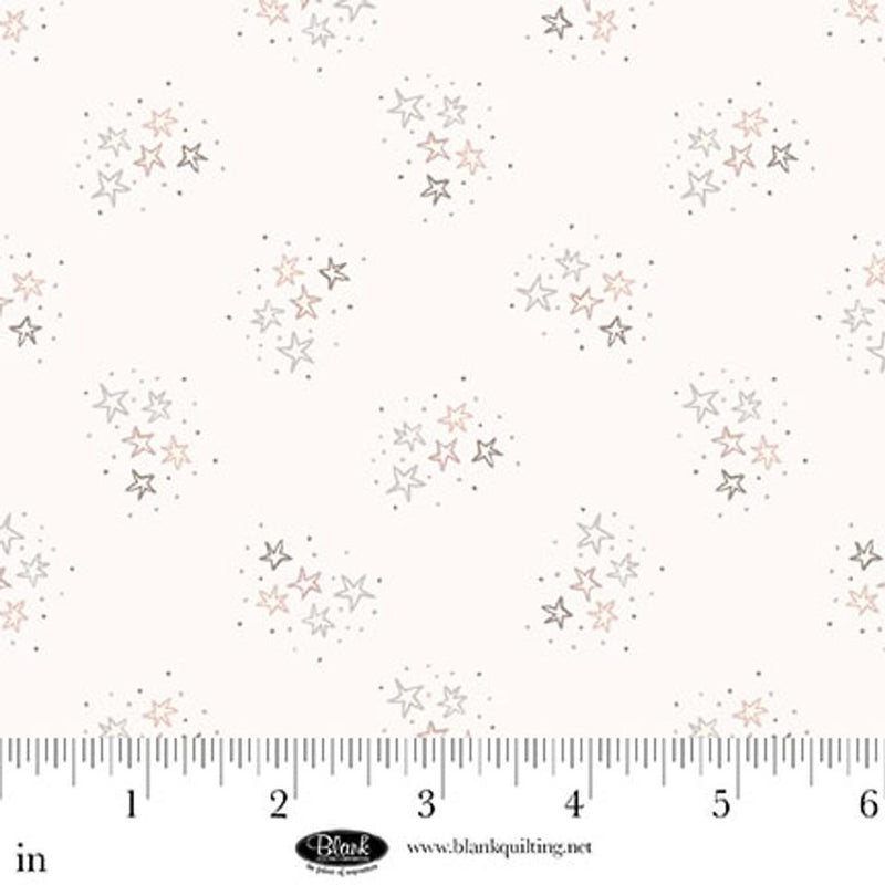 Sugar Dreams - Blank Quilting - White - Stars 4343-01